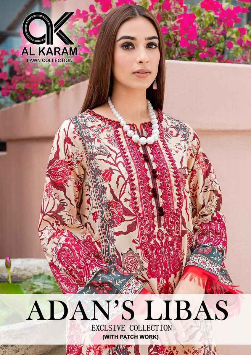Al Karam Adans Libas Soft Cotton Dress Material 6 pcs Catalogue
