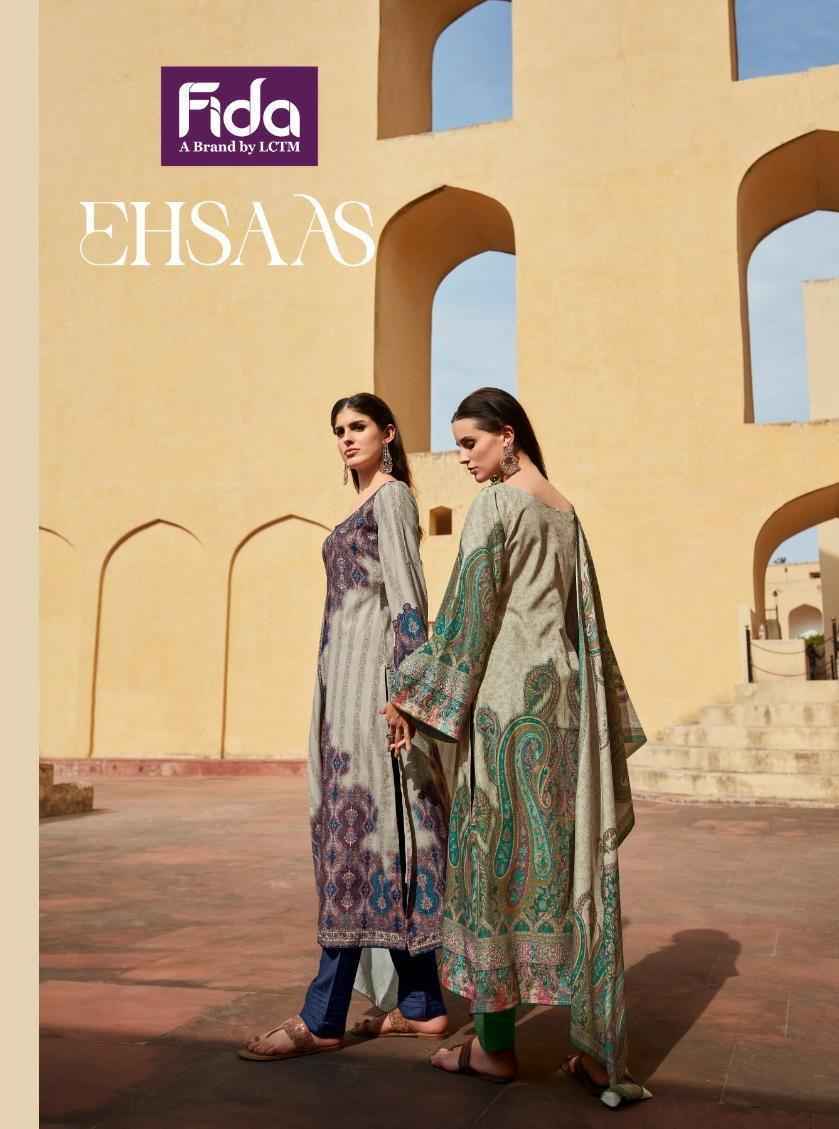 Fida Ehsaas Wool Dress Material 6 pcs Catalogue Wholesale Price