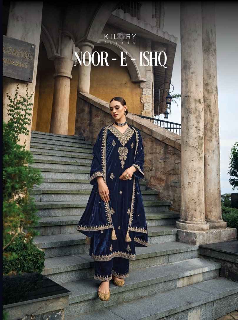 Kilory Trends Noor E Ishq Velvet Dress Material 6 pcs Catalogue Wholesale Price