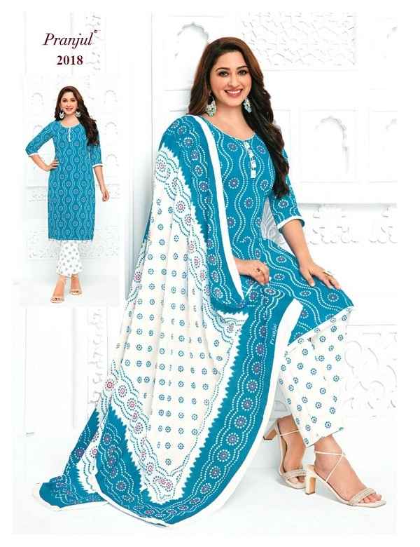 Pranjul fashion Pure Cotton Churidar Material ( 6 pcs Catalog )