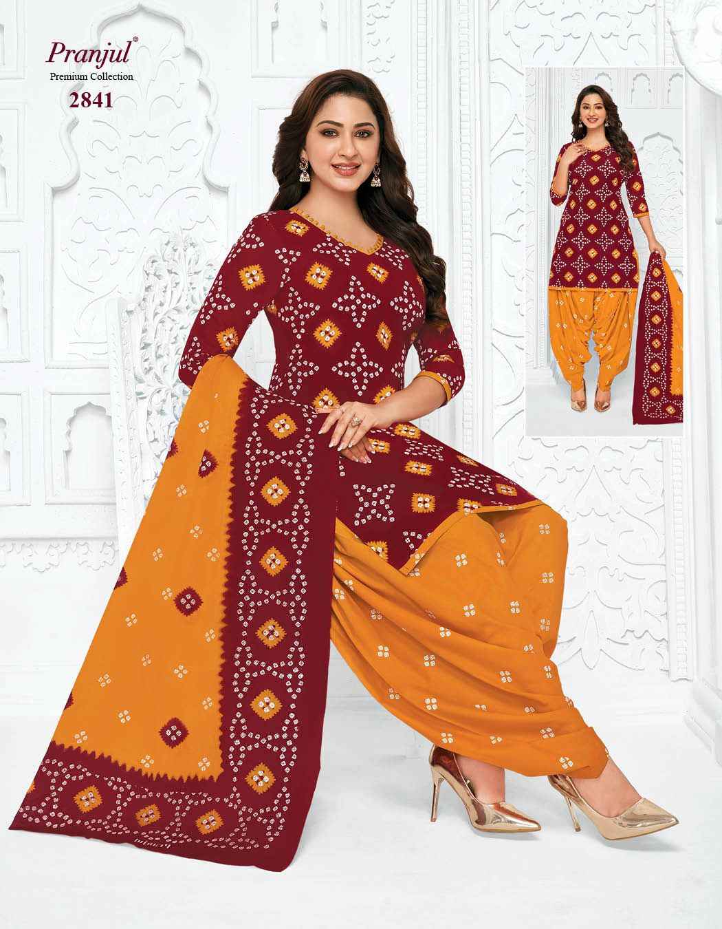 Pranjul Fashion Pure Cotton Unstitched Salwar kameez  ( 6 Pcs Catalogue )