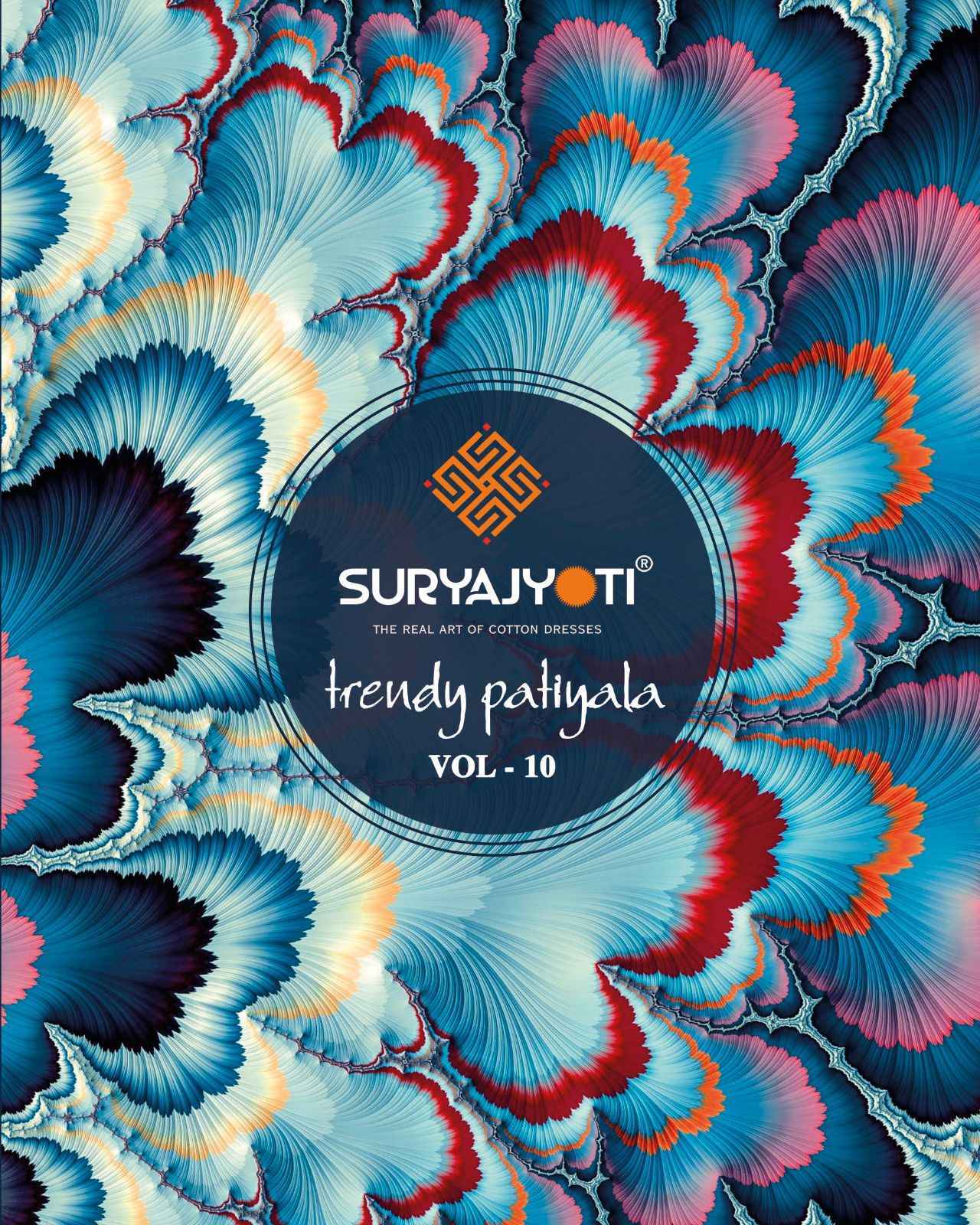 Suryajyoti Trendy Patiyala Vol-10 Cotton Dress Material 22 pcs Catalogue