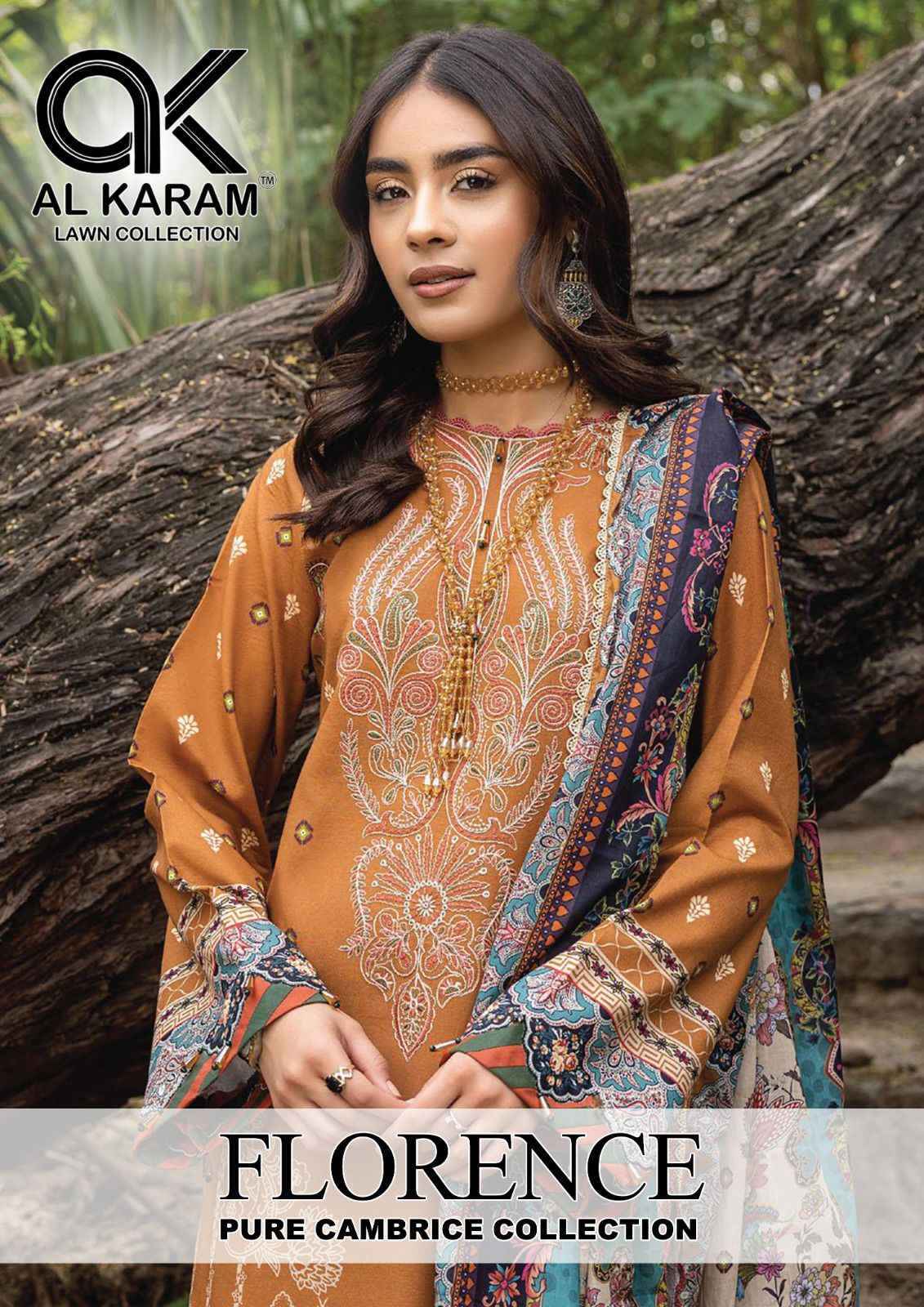 Al Karam Florence Cotton Dress Material 6 pcs Catalogue - Surat Wholesale Market