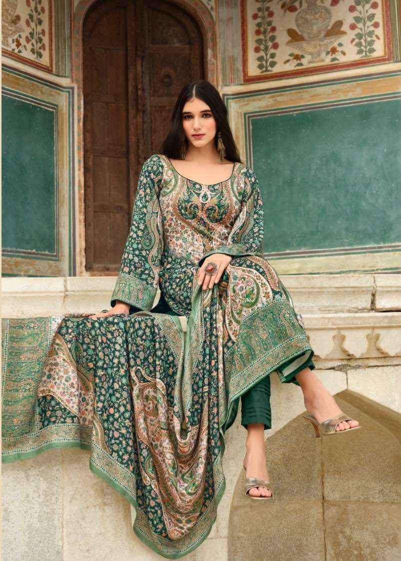 Fida Aakrash Wool Dress Material 6 pcs Catalogue