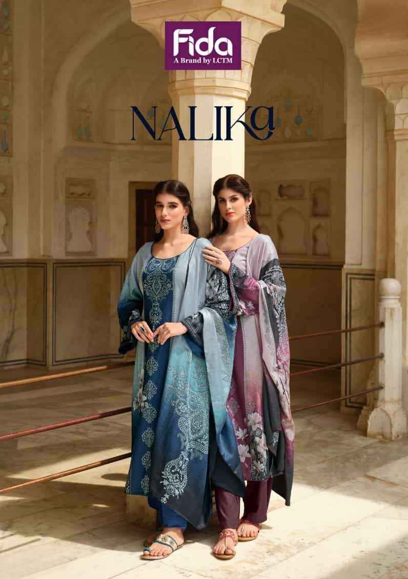 Fida Nalika Pashmina Dress Material 6 pcs Catalogue - Surat Wholesale Market