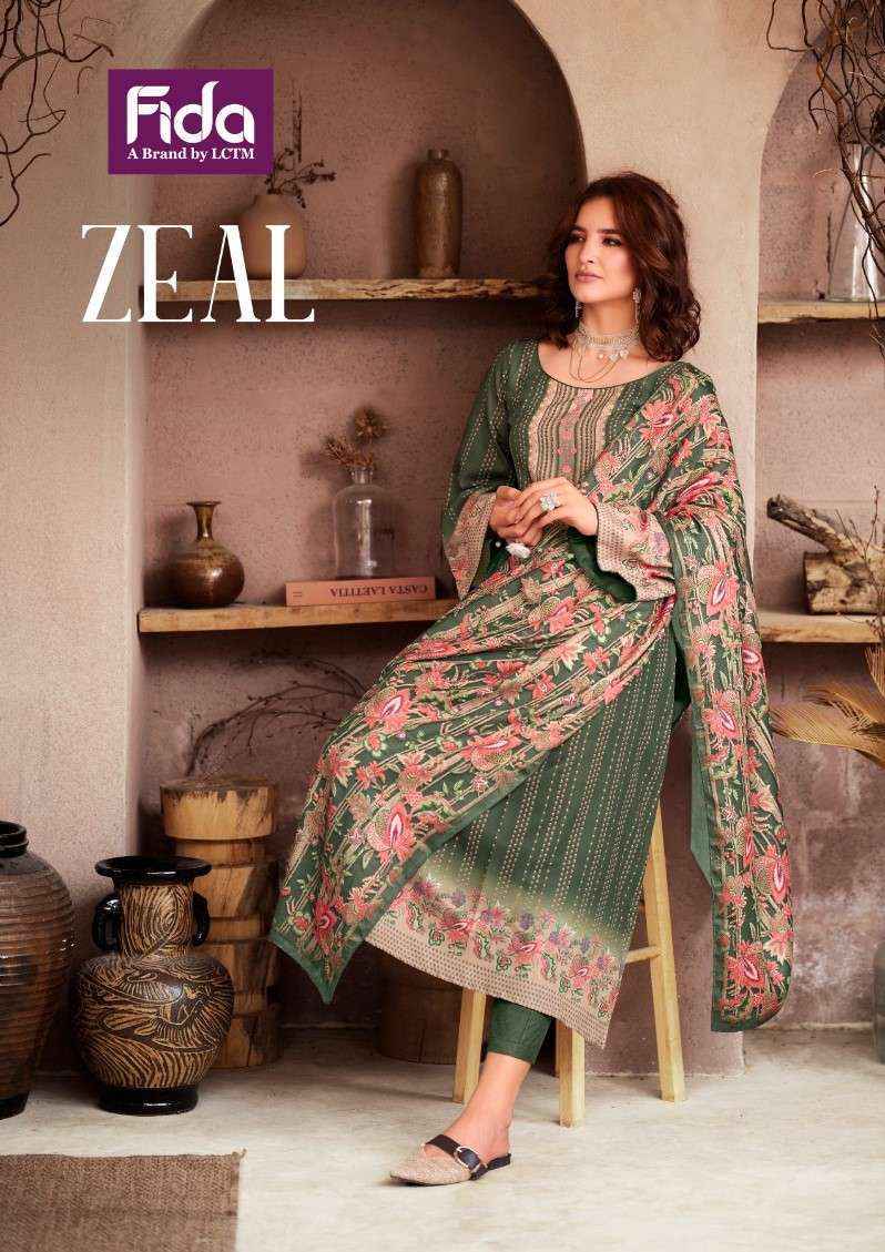 Fida Zeal Pashmina Dress Material 6 pcs Catalogue - Surat Wholesale Market