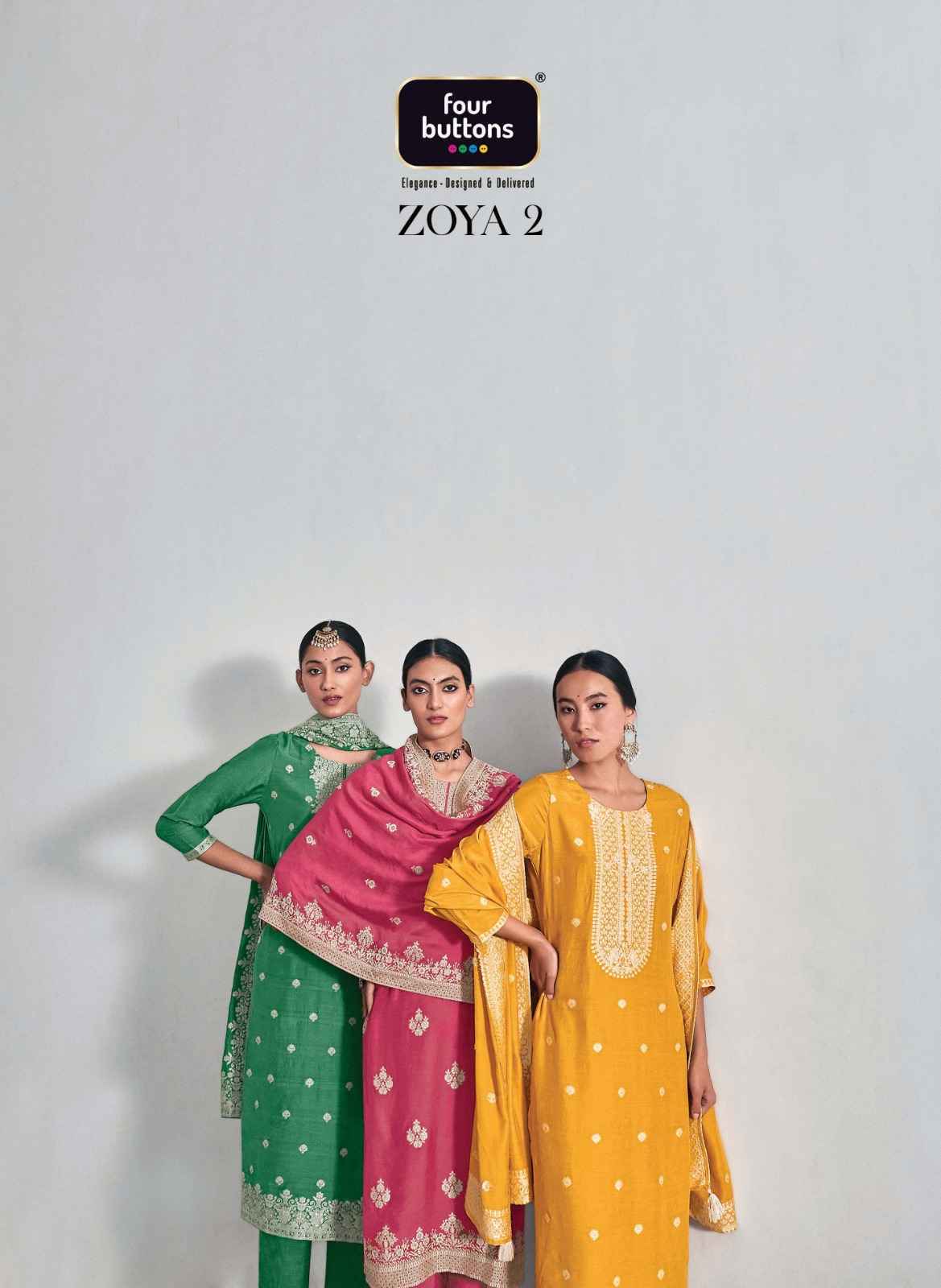 Four Buttons Zoya Vol 2 Readymade Suits - Surat Wholesale Market