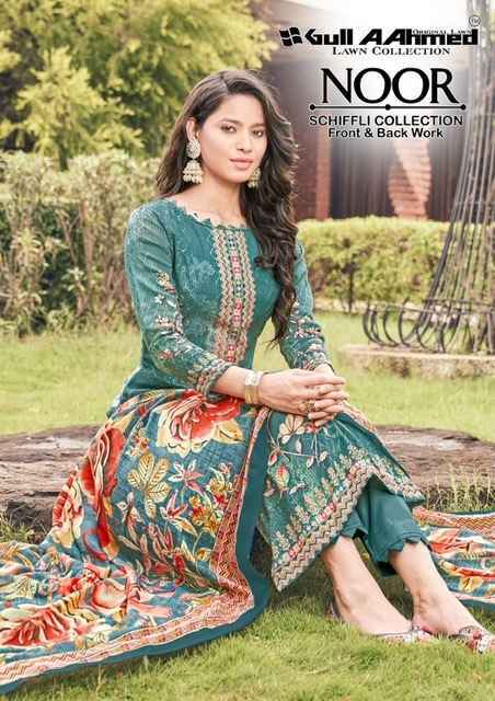 Gull Aahmed Noor Fancy Dress Material 8 pcs Catalogue - Surat Wholesale Market