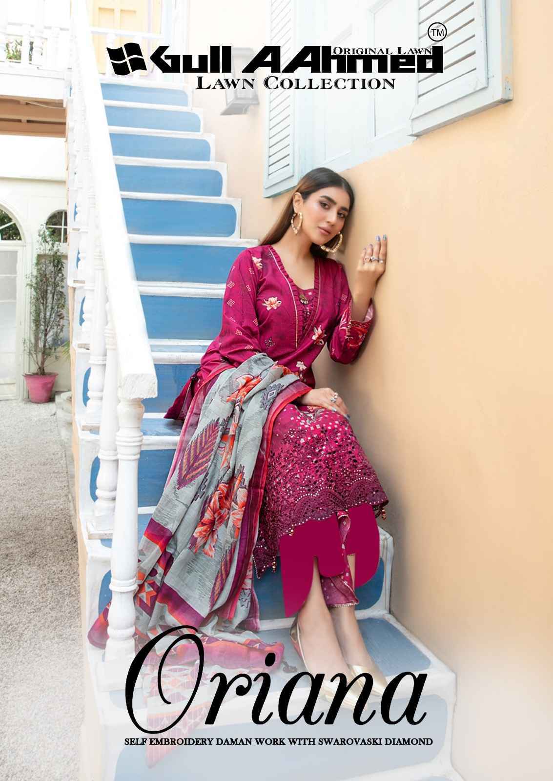 Gull Aahmed Oriana Lawn Cotton Dress Material 6 pcs Catalogue