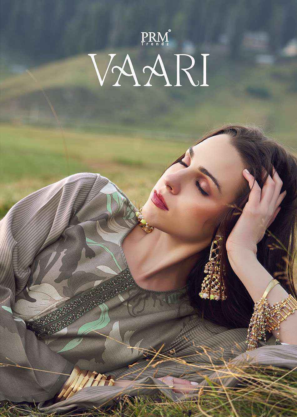 PRM Trendz Vaari Pashmina Dress Material 8 pcs Catalogue 