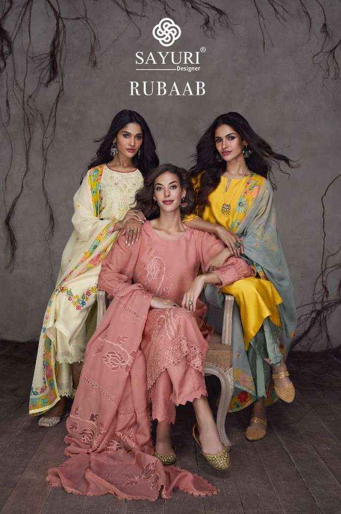 Sayuri Rubaab Readymade Silk Dress 4 pcs Catalogue - Surat Wholesale Market