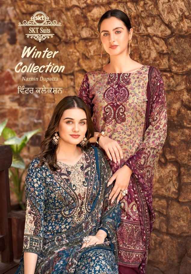 SKT Suits Winter Collection Pashmina Dress Material 8 pcs Catalogue - Surat Wholesale Market