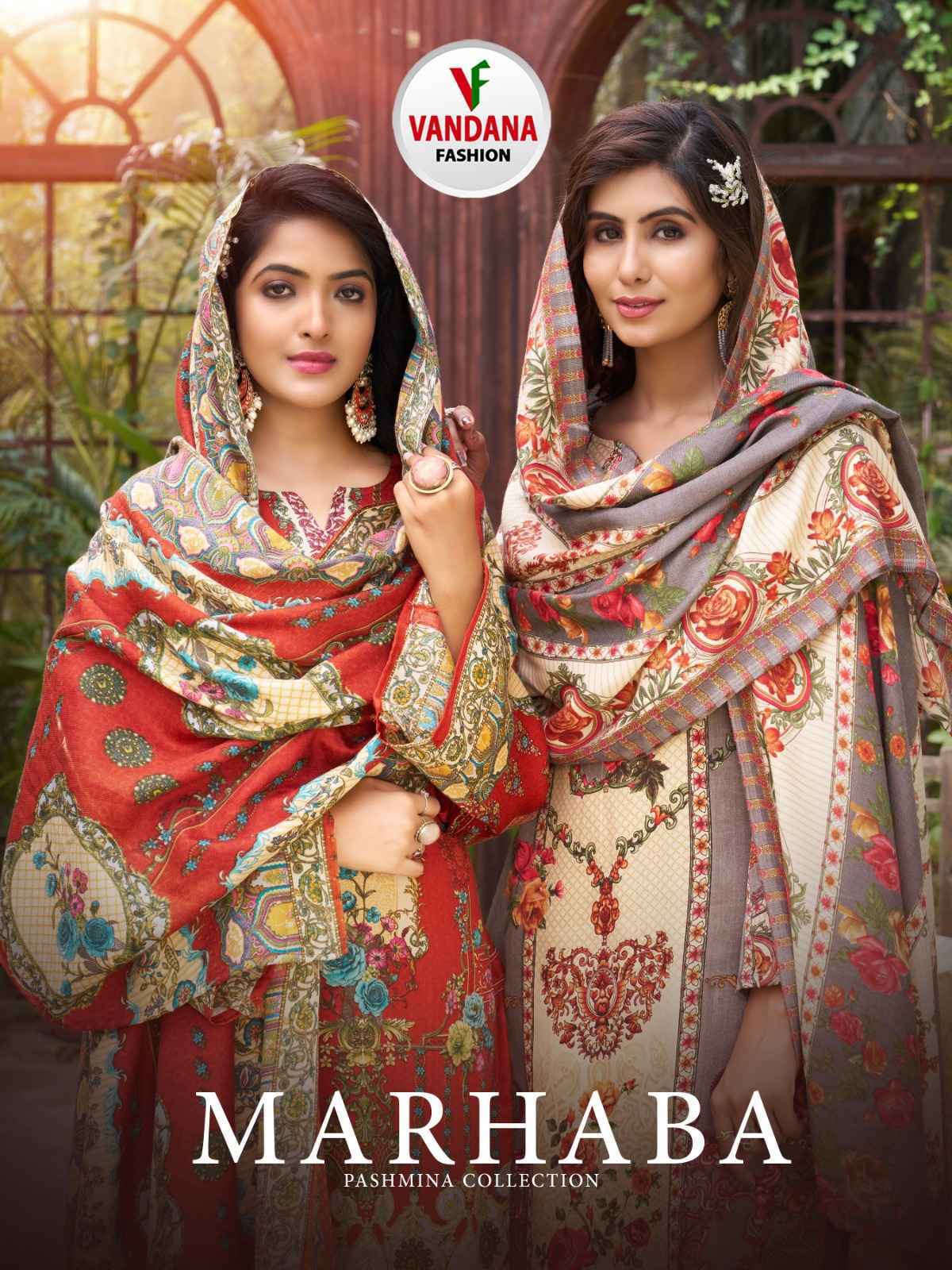 Vandana Fashion Marhaba Pashmina Dress Material 8 pcs Catalogue