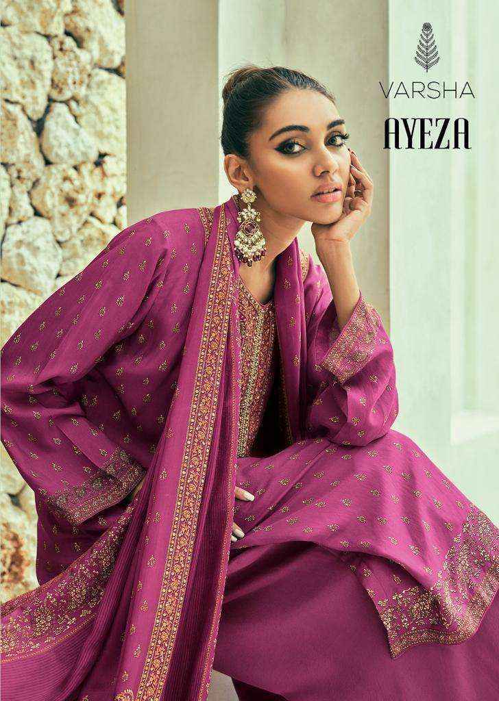 Varsha Ayeza Viscose Dress Material 5 pcs Catalogue - Surat Wholesale Market