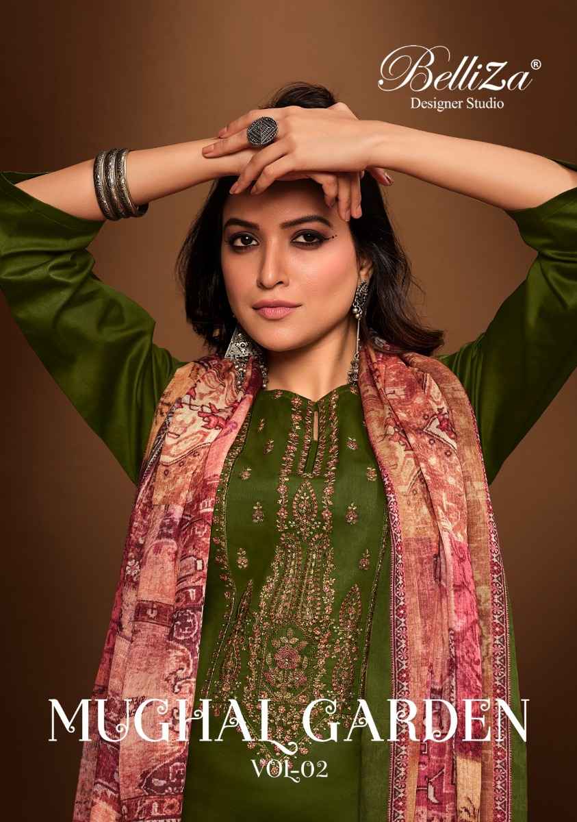 BELLIZA MUGHAL GARDEN VOL 2 DRESS MATERIAL ONLINE SHOPPING