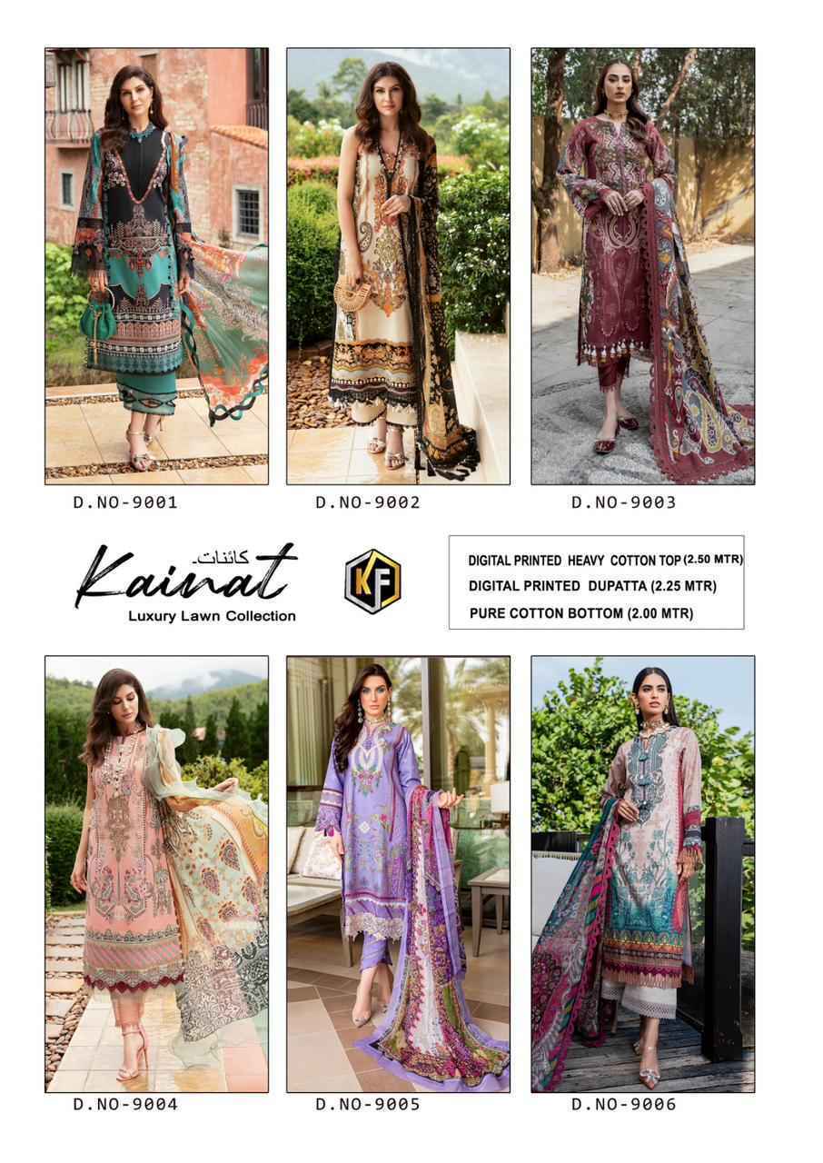 Keval Fab Kainat Vol-9 Lawn Cotton Dress Material ( 6 pcs Set )