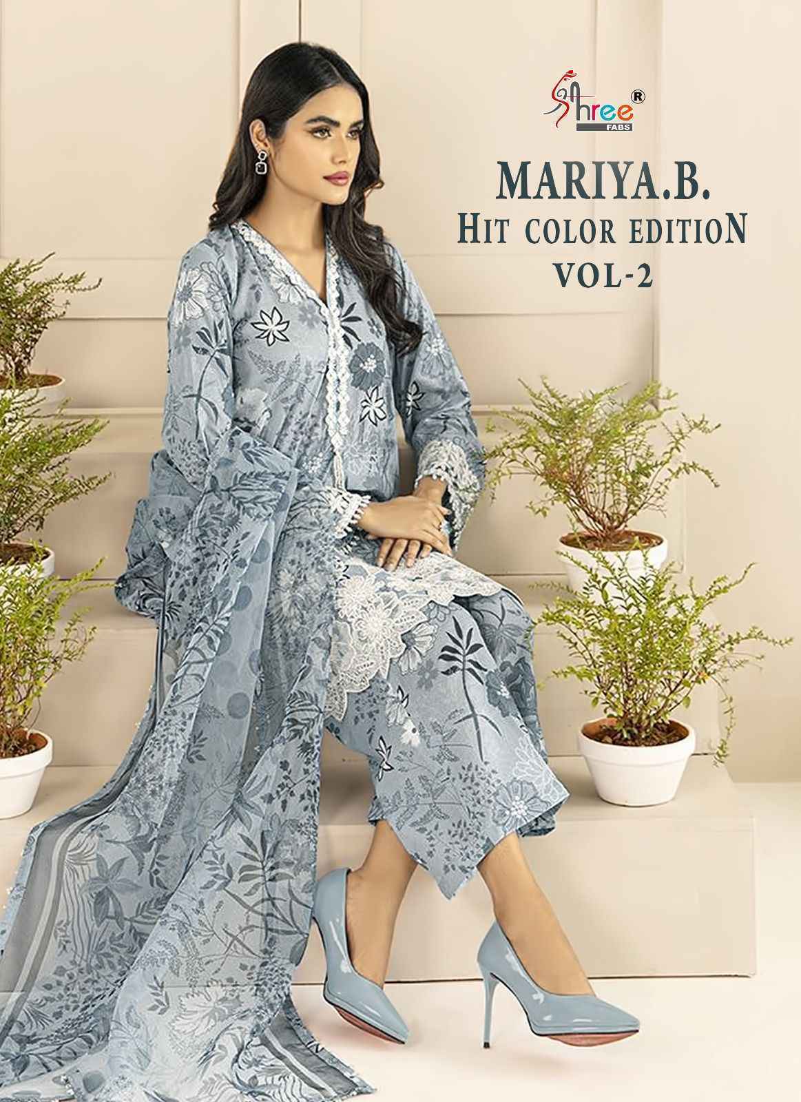 Shree Fabs Maria B Hit Color Edition Vol 2 Cotton Dress Material ( 4 pcs Catalogue )