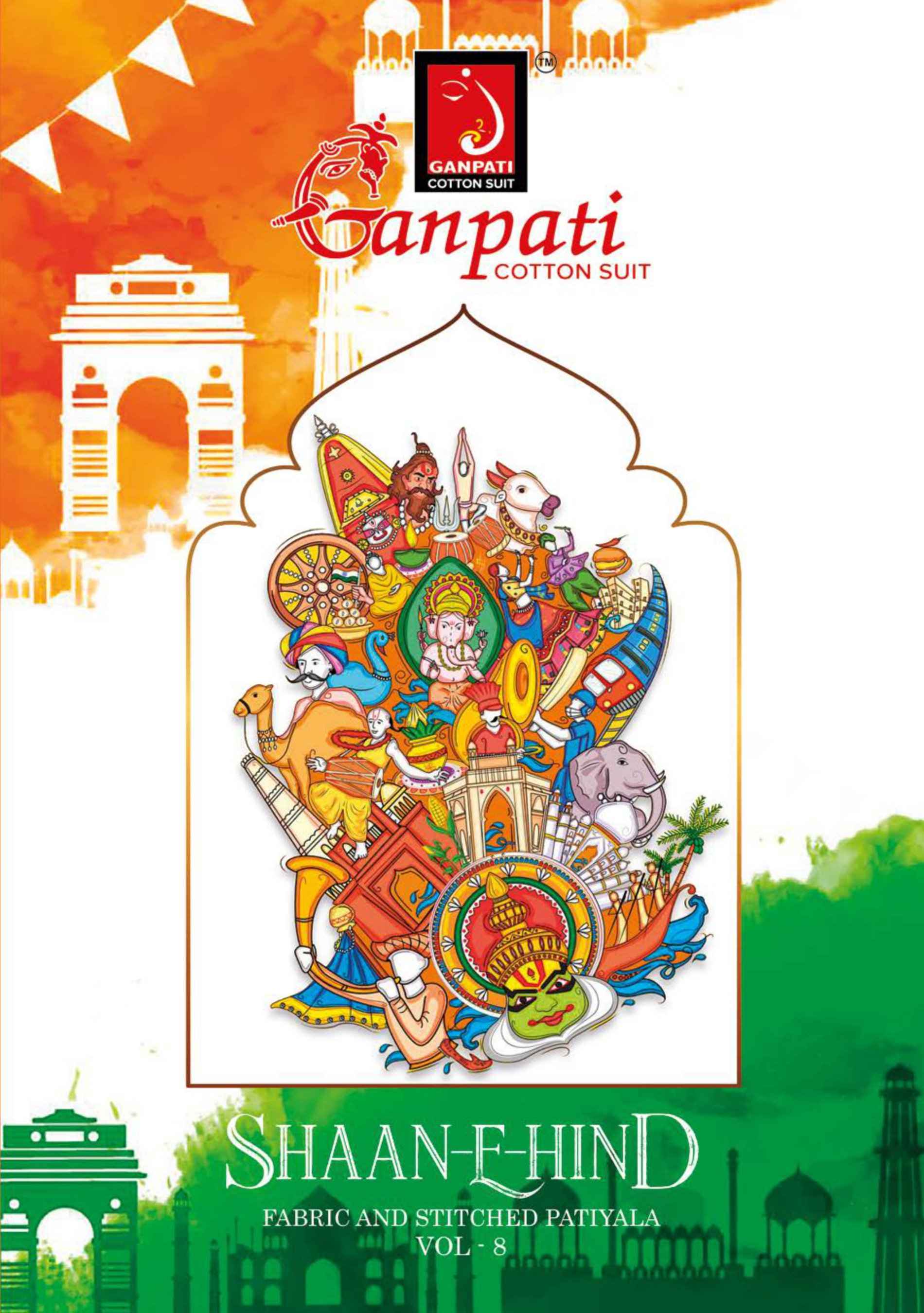 Ganpati cotton clearance suit vol 8