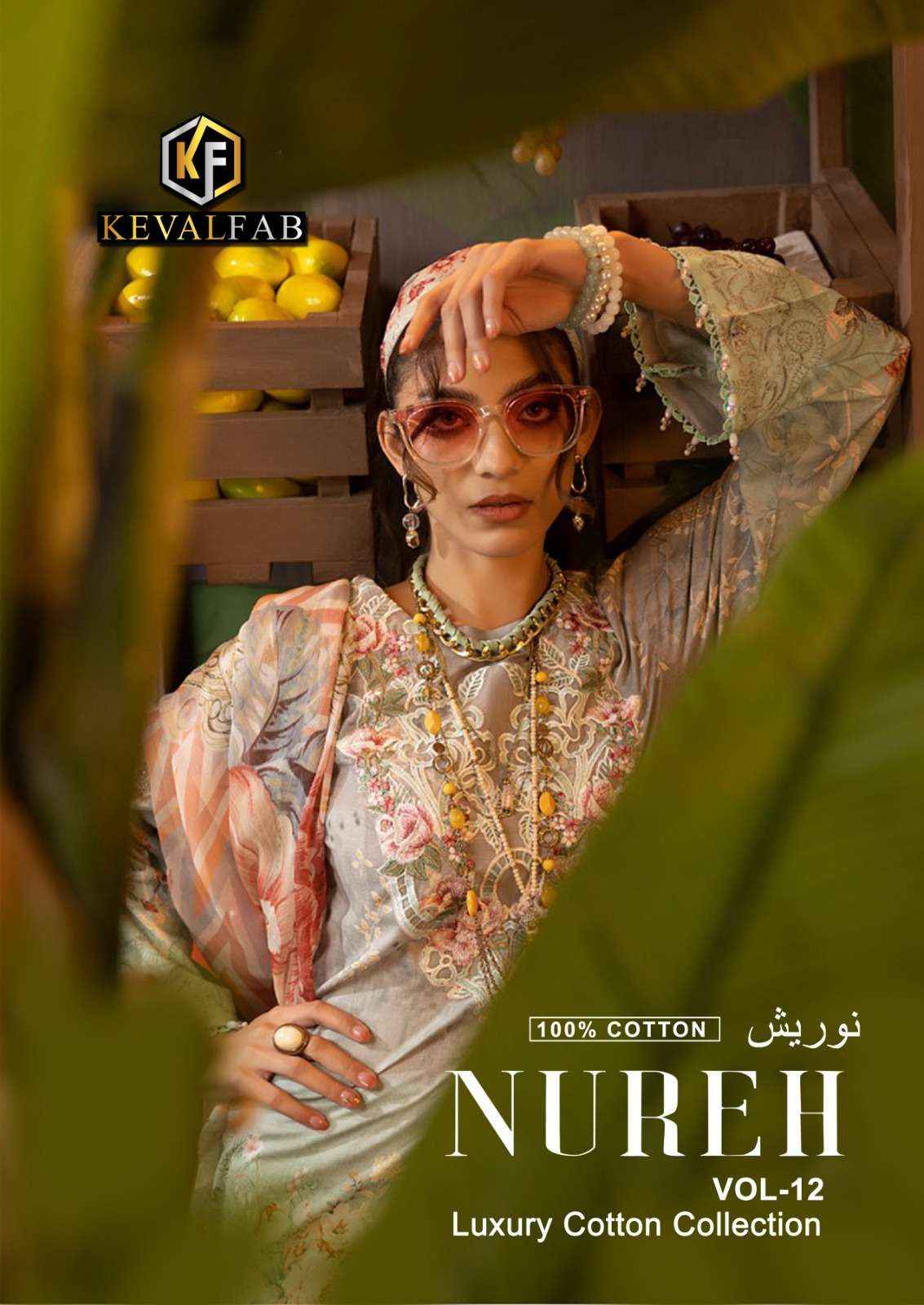 KEVAL FAB NUREH VOL 12 Suits - Surat Wholesale Bazaar