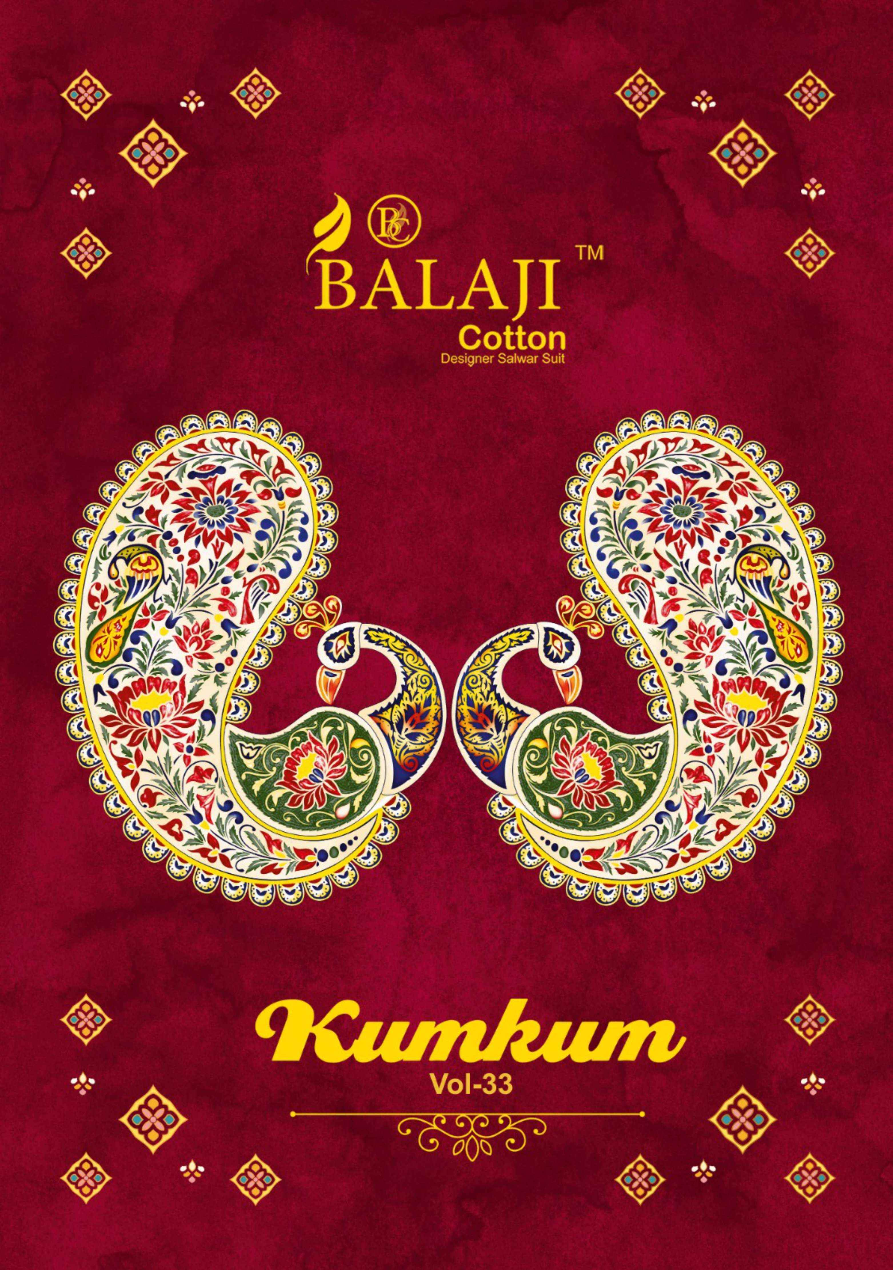 KUMKUM VOL 33 BY BALAJI COTTON DRESS MATERIAL