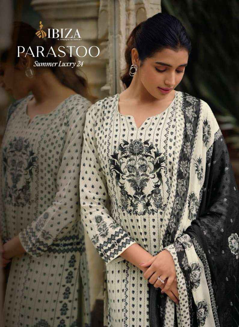 IBIZA PARASTOON MUSLIN DESIGNER SUITS CATALOG WHOLESALE PRICE