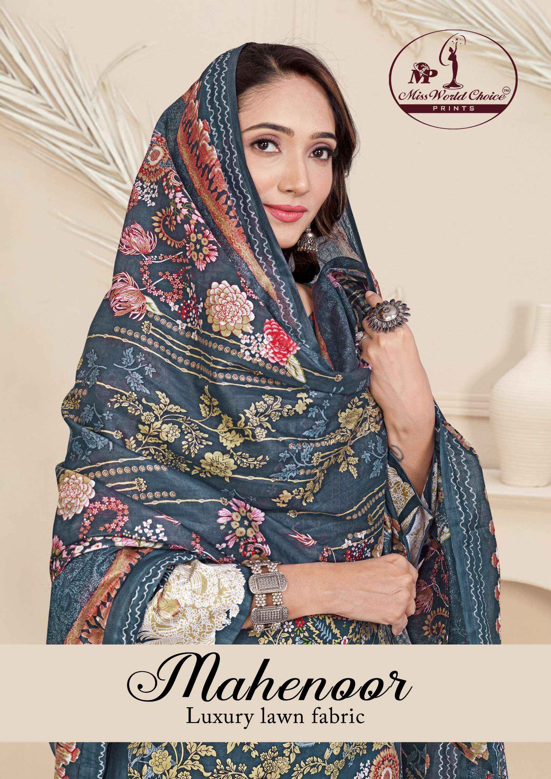 MISS WORLD CHOICE MAHENOOR COTTON KARACHI suits ( 8 pcs catalog )