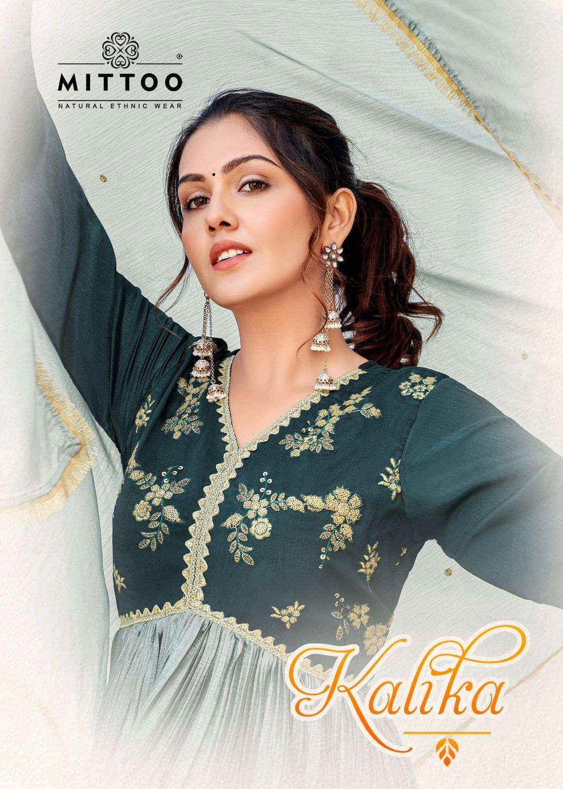 Mittoo Fashion Kalika Designer Aliya Cut Kurti ( 4 pcs catalog )