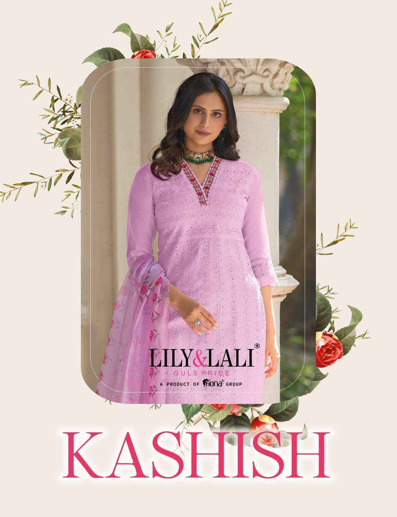 LILY AND LALI KASHISH SCHIFFLI DESIGNER READY MADE SUITS ( 6 PCS CATALOG )