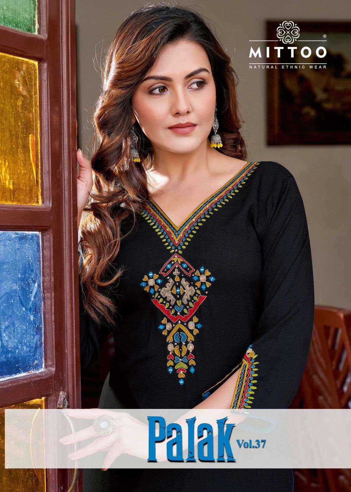 MITTOO PALAK VOL 37 RAYON LADIES KURTIS ( 6 PCS CATALOG )