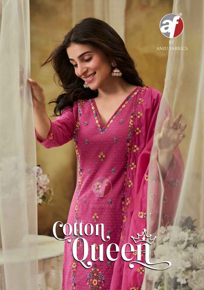 Anju Fabrics Cotton Queen Cotton Kurti Combo 5 pcs Catalogue