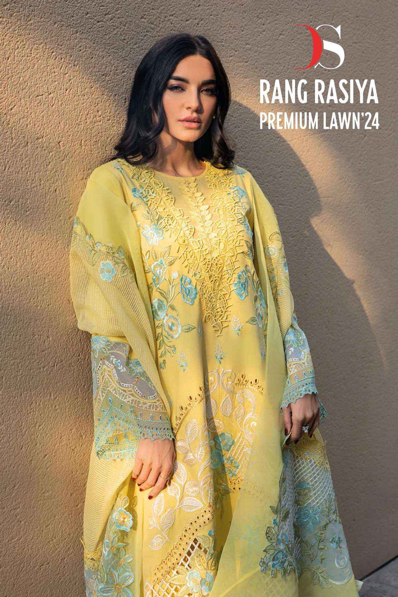 DEEPSY SUITS RANG RASIYA PREMIUM LAWN 24 PAKISTANI SUITS ( 6 PCS CATALOG )