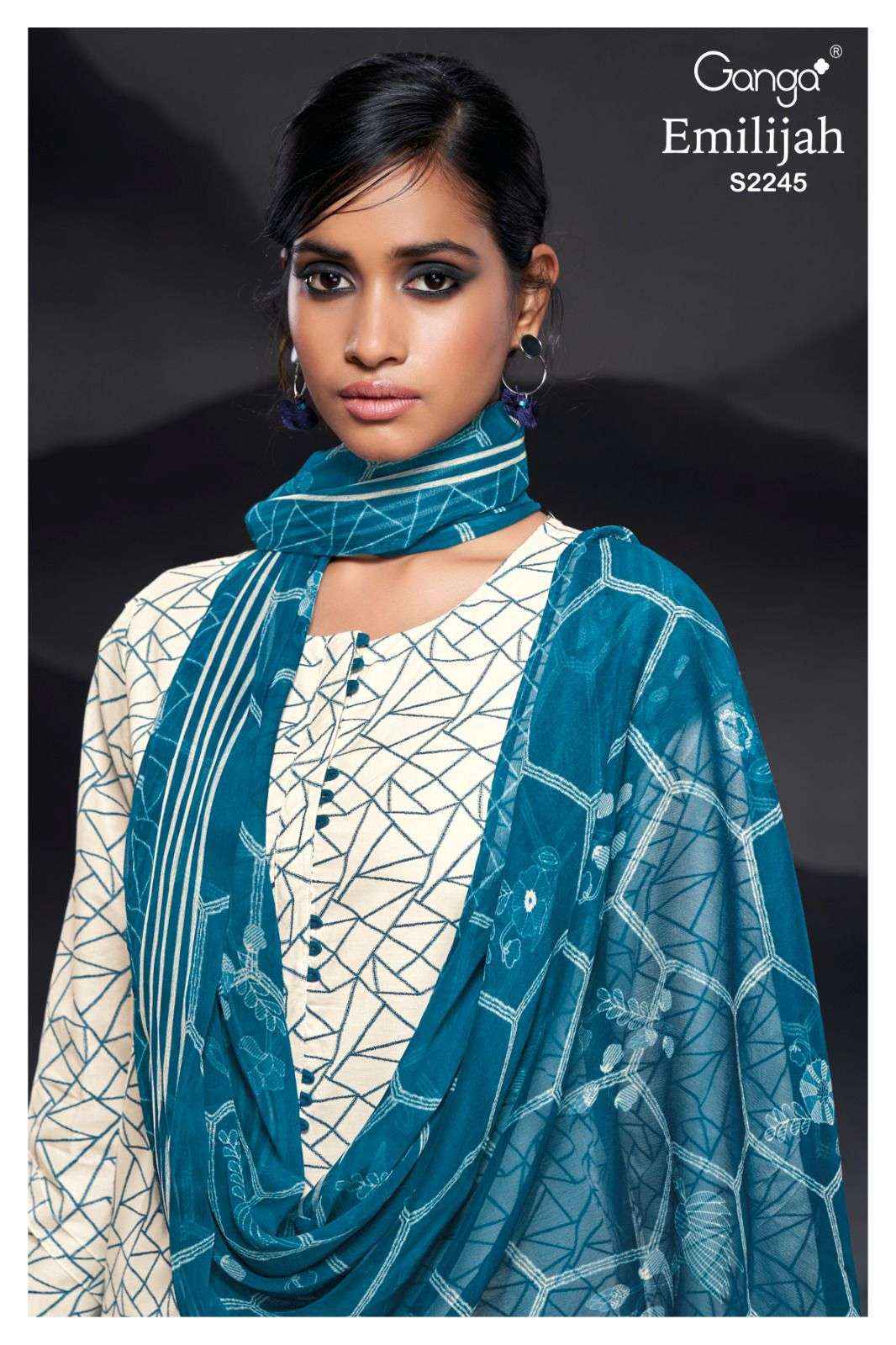 Ganga Emilijah 2245 Fancy Summer Wear Cotton Suit Collection ( 4 pcs catalog )