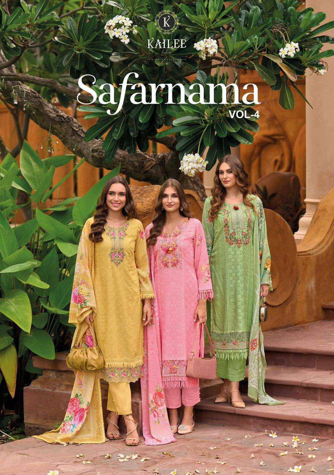 KAILEE FASHION SAFARNAMA VOL 4 CHIKNAKARI DESIGNER READYMADE SUITS ( 6 PCS CATALOG )