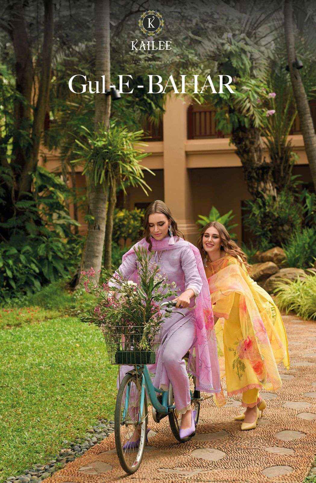 Kailee Gul E Bahar Designer Kurti Pant Dupatta Sets  (6 pcs catalog )