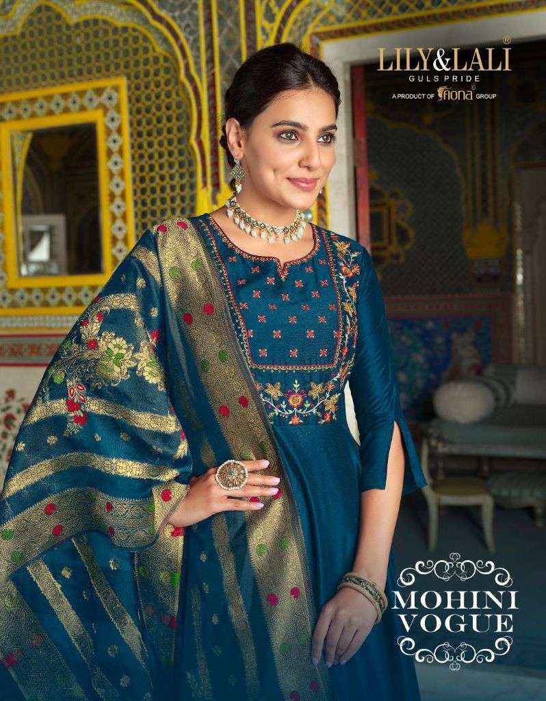 LILY & LALI MOHINI VOGUE DESIGNER HANDWORK LONG GOWN ( 6 PCS CATALOG )