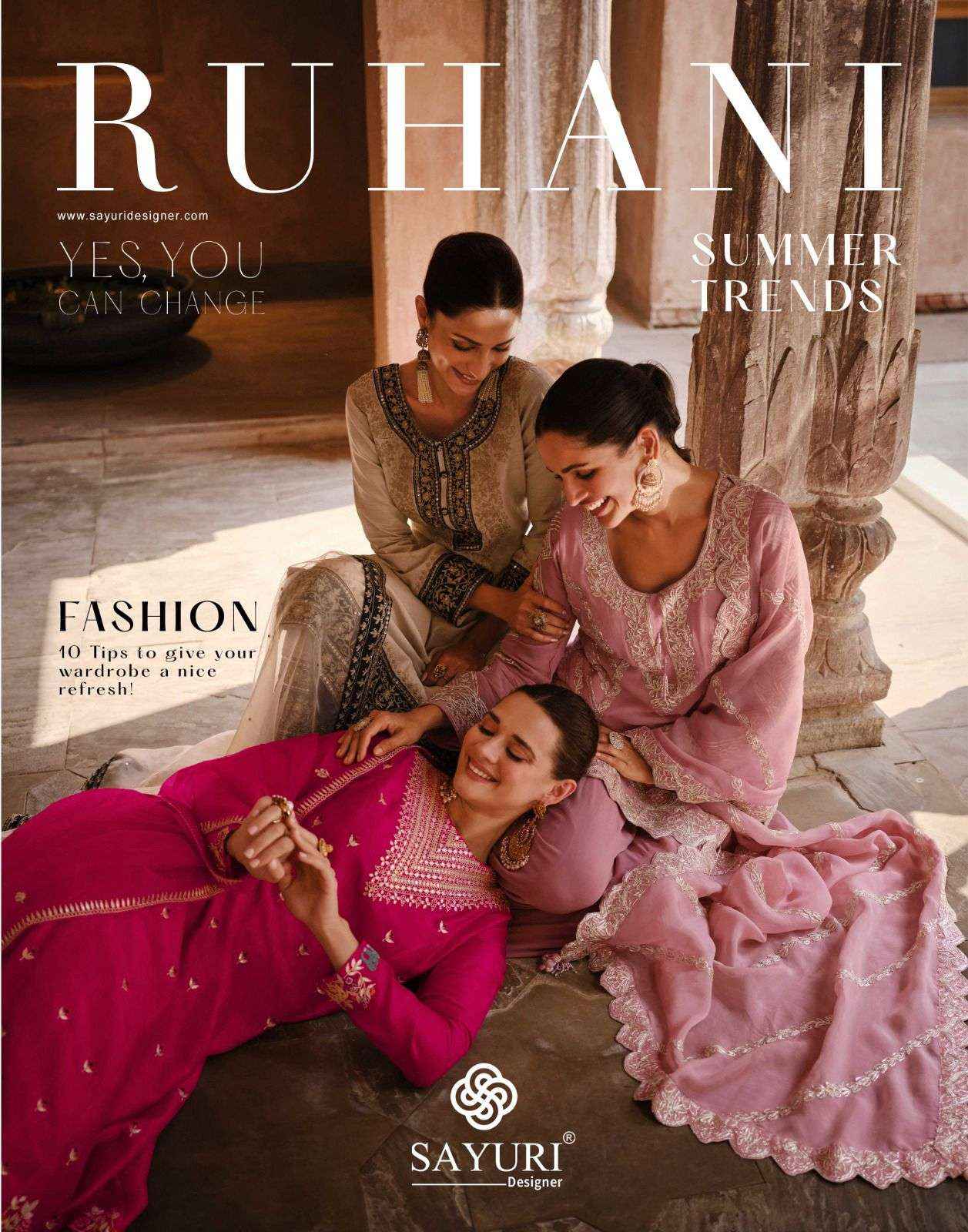 Sayuri Ruhani 5428 To 5430 Latest Designer Dress New Collection  (3pcs catalog )