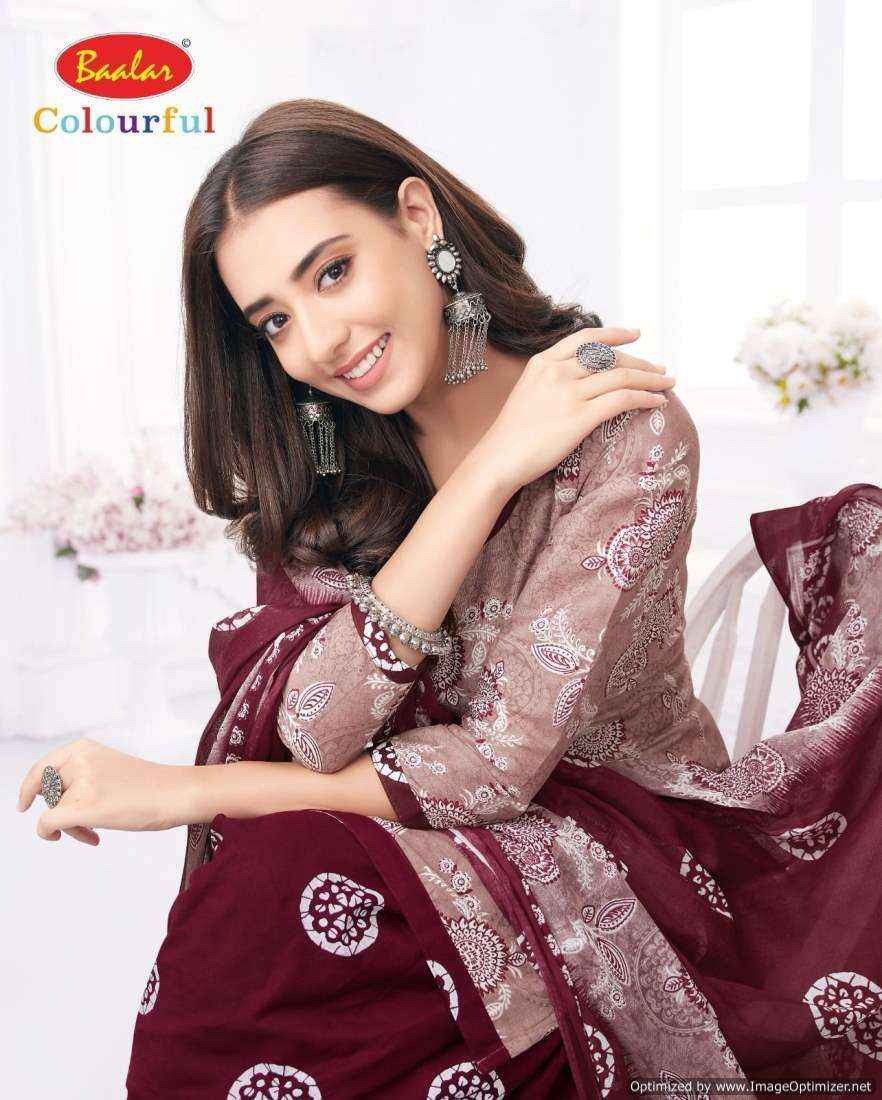 Baalar Colourful Vol 21 Pure Cotton Salwar Suits Online Shopping ( 36 Pcs Catalog )