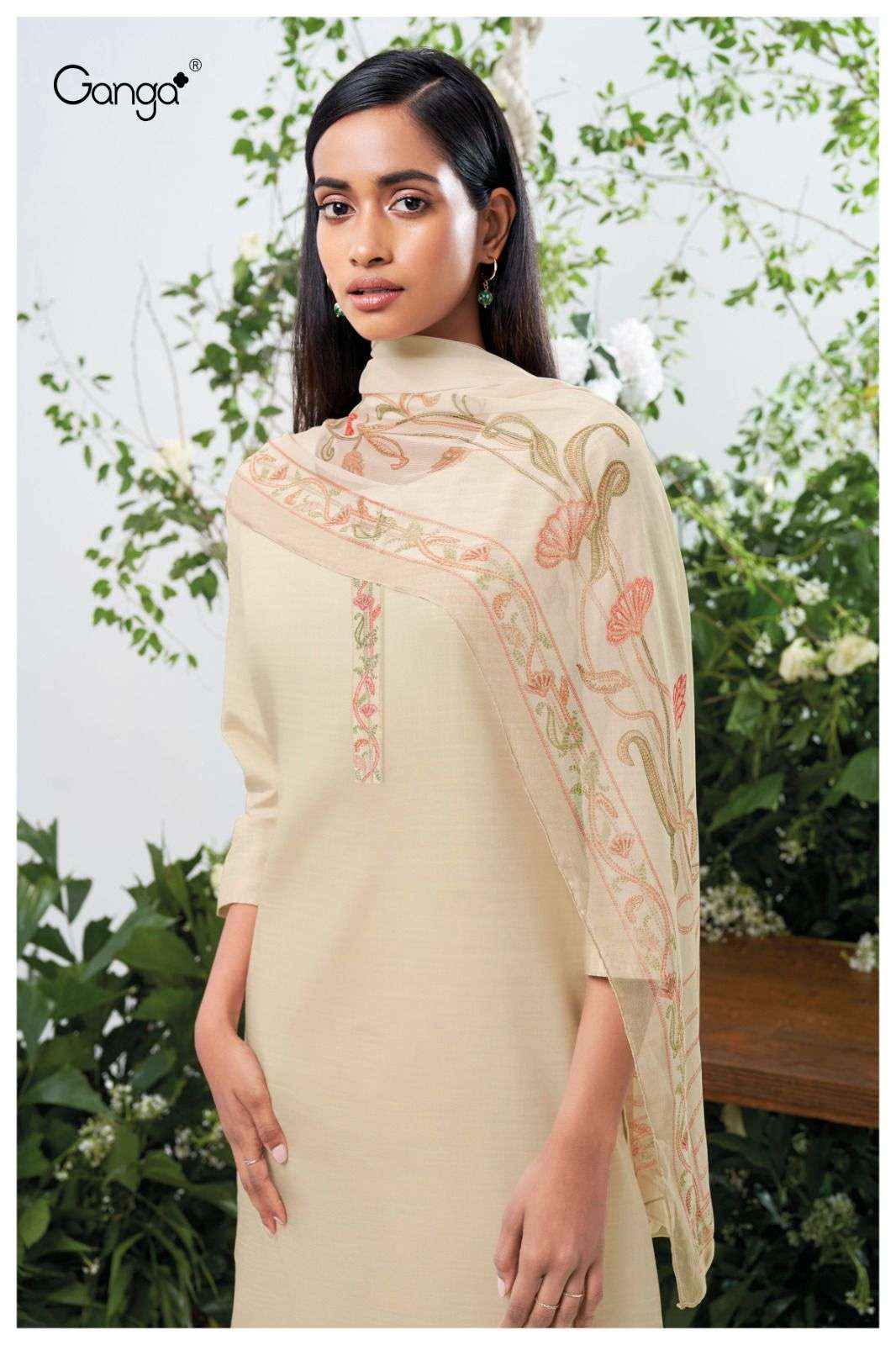 Ganga Pavika 2570 Fancy Silk Cotton Salwar Kameez Catalog  ( 4 pcs catalog )