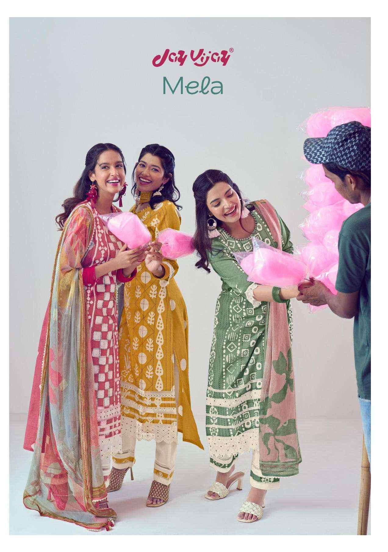 Jay Vijay Mela Pure Cotton Ladies Suits Latest Catalog ( 6 Pcs Catalog )