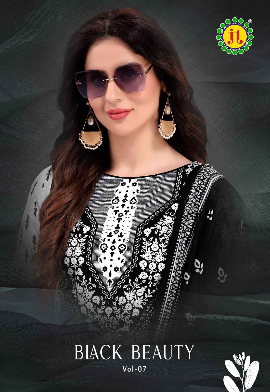 JT BLACK BEAUTY VOL 7 PURE COTTON SALWAR KAMEEZ ( 10 PCS CATALOG )