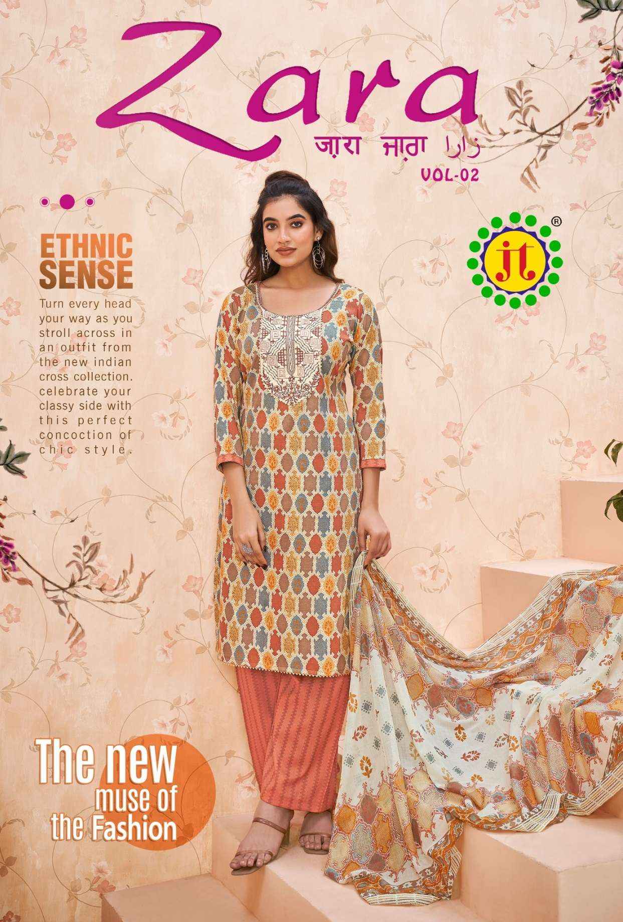 JT ZARA COTTON PRINT SALWAR SUIT ( 10 PCS CATALOG )