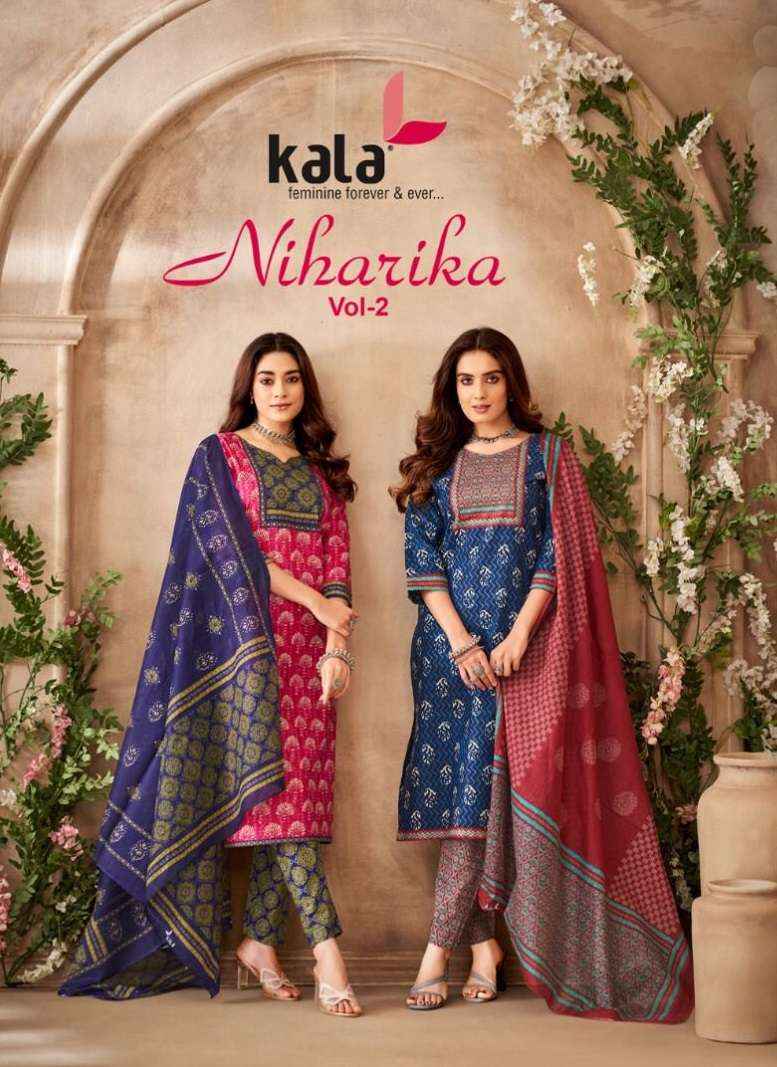 KALA FASHION NIHARIKA VOL 2 COTTON JAIPURI SUITS ( 12 PCS CATALOG )