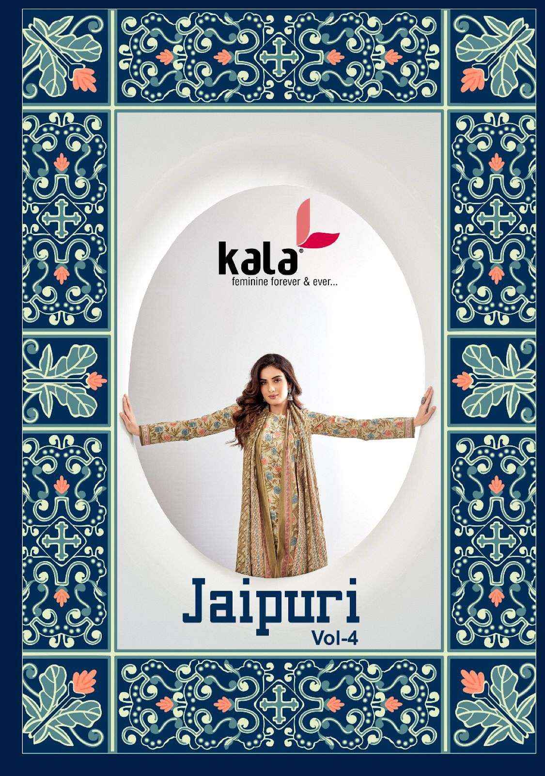 Kala Jaipuri Vol 4 Pure Cotton Salwar Suits ( 12 Pcs Catalog )
