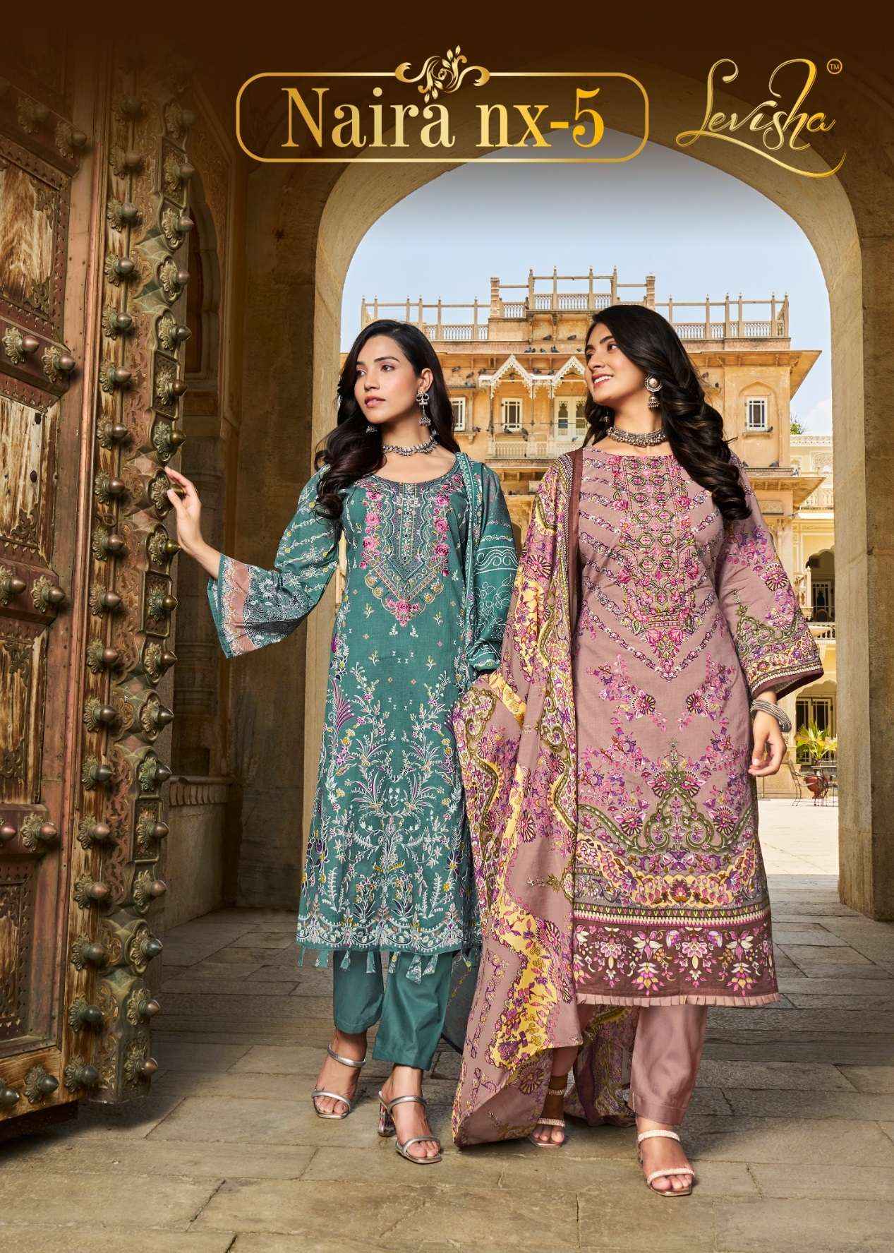 LEVISHA NAIRA NX VOL 5 COTTON PAKISTANI DRESS MATERIAL