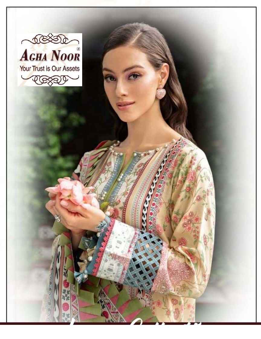 AGHA NOOR LUXURY LAWN COLLECTION VOL 12 PAKISTANI SUIT