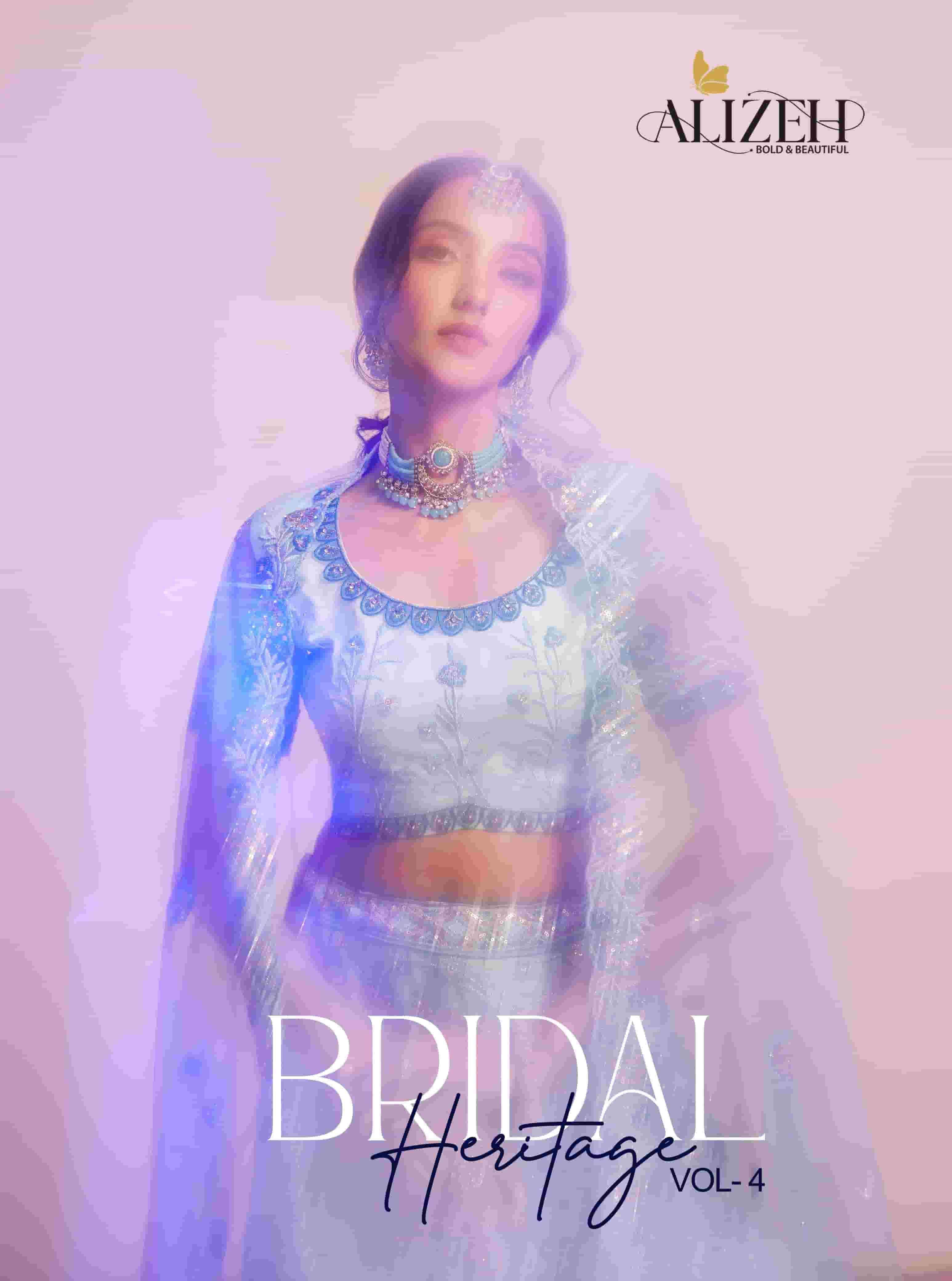 Alizeh Bridal Heritage Vol 4 Designer Party Wear Style Lehenga Choli Exporter ( 4 pcs catalog )