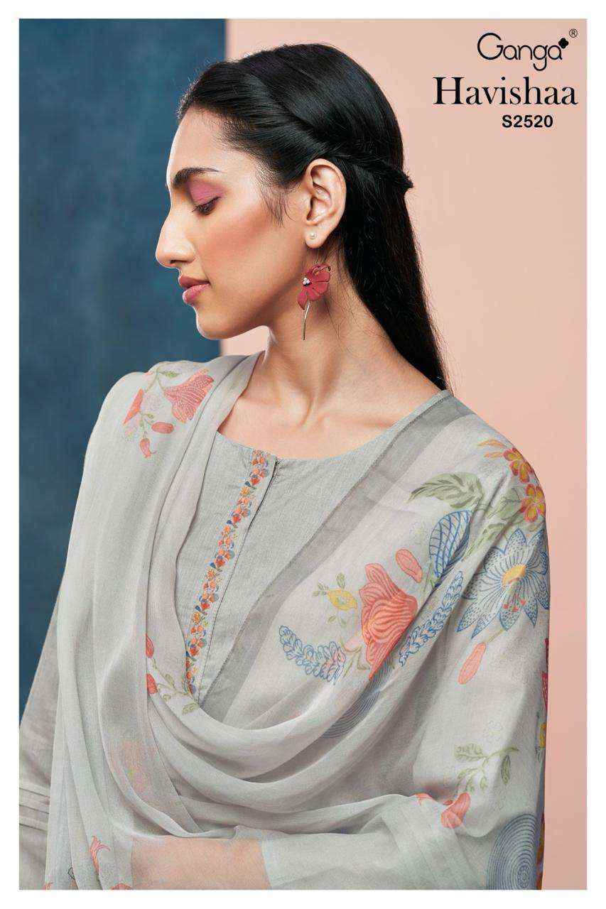 Ganga Havishaa 2520 Fancy Cotton Suit Catalog Wholesale Price ( 4 pcs catalog )