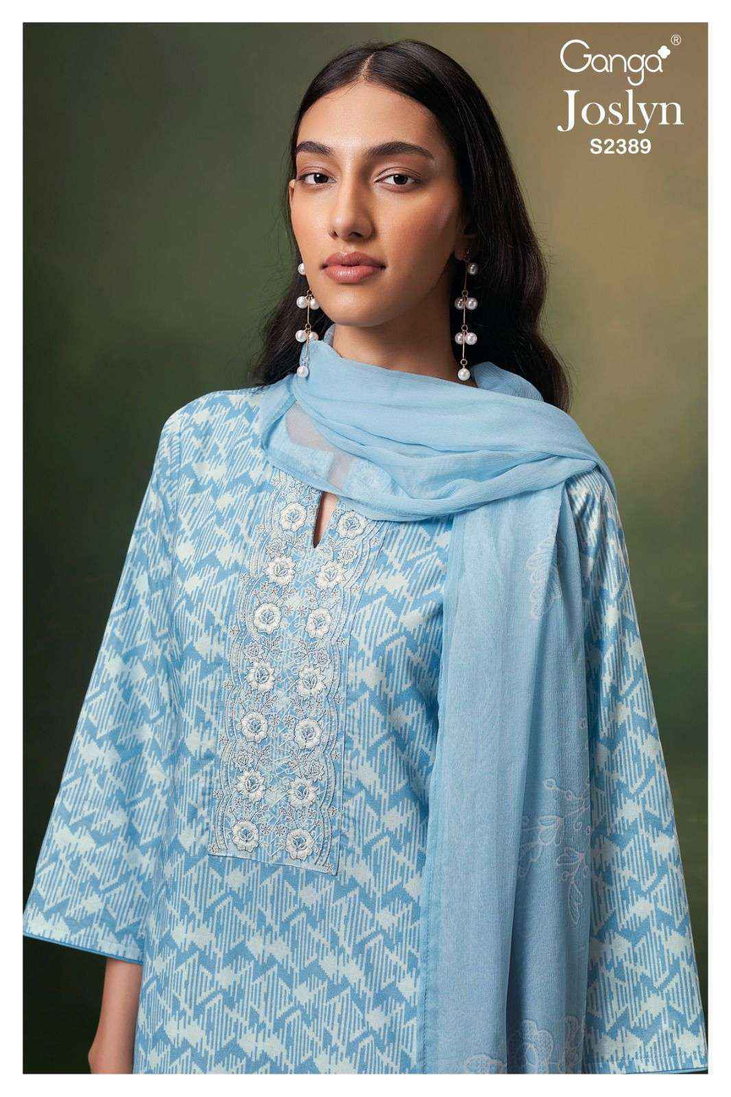 Ganga Joslyn 2389 Printed Premium Cotton Suit Catalog Suppliers ( 4 pcs catalog )