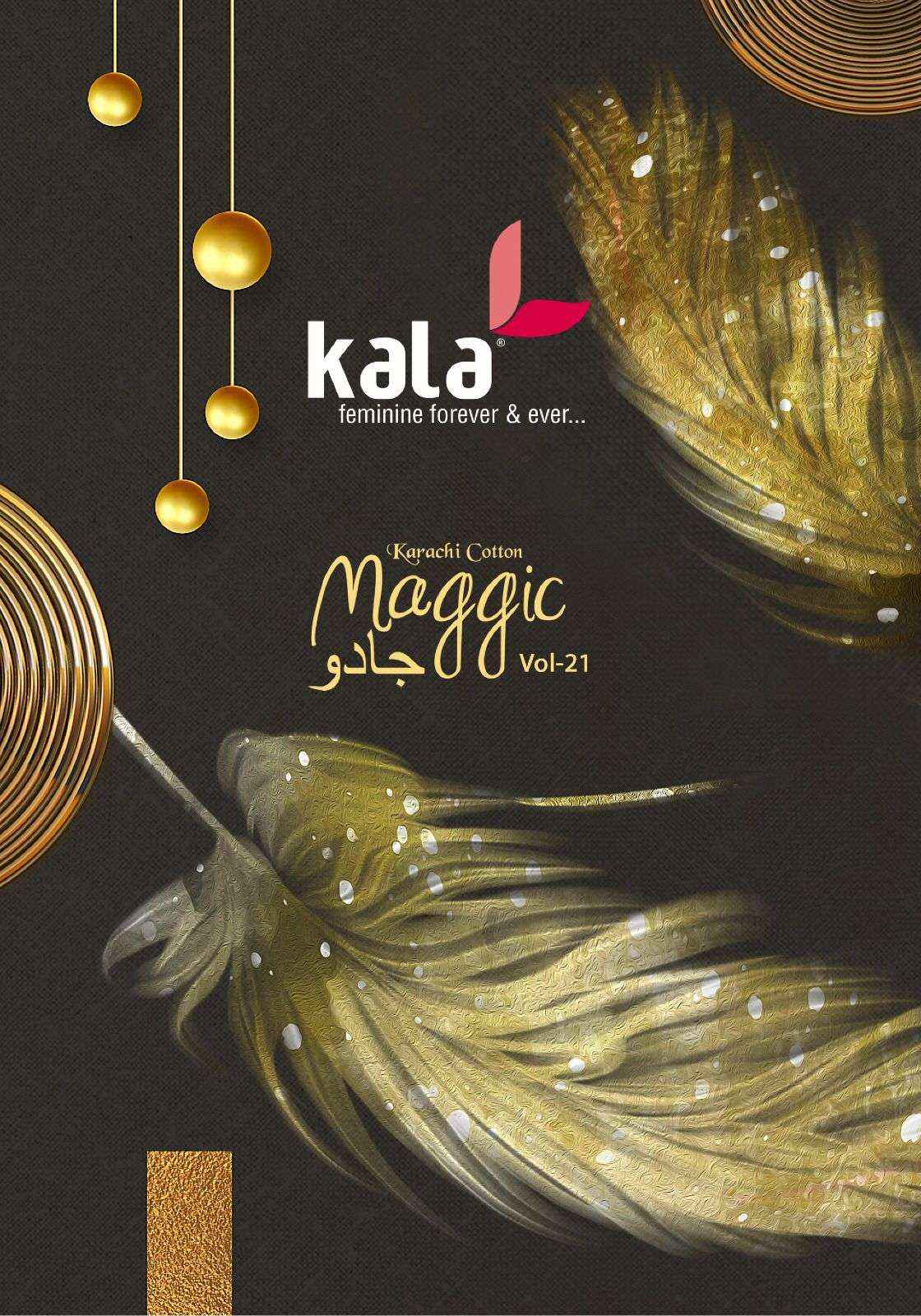 KALA FASHION MAGGIC VOL 21 COTTON KARACHI SUIT ( 12 pCS CATALOG )