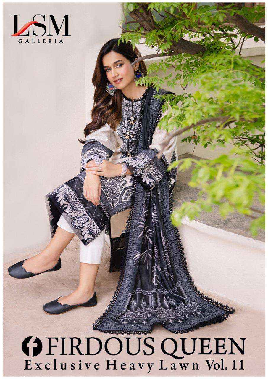 LSM GALLERIA FIRDOUS QUEEN LAWN VOL 11 PAKISTANI SUIT ( 6 PCS CATALOG )